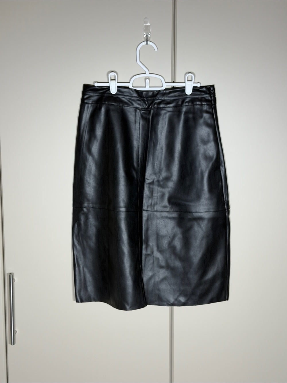 Black Faux Leather Skirt - Universal Standard - NWT - size 2xs (equiv. 6-8)